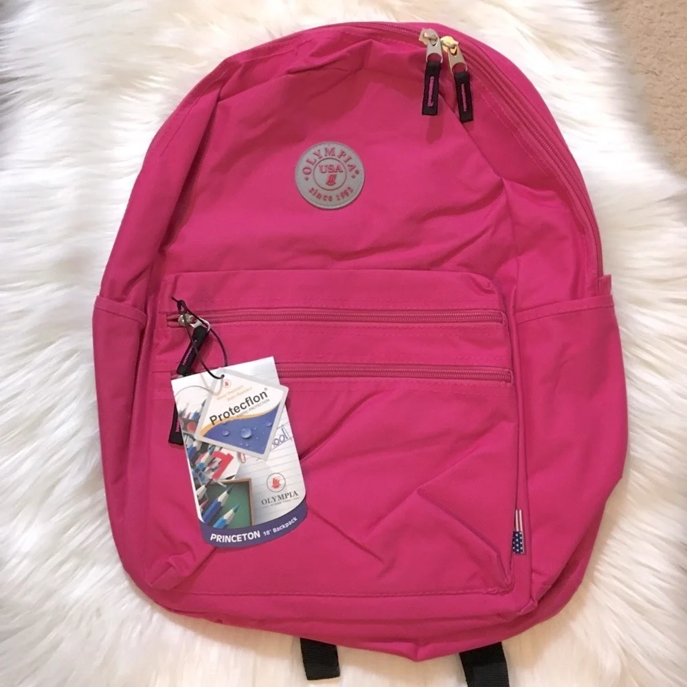 NWT Olympia Big Student Backpack - Pink